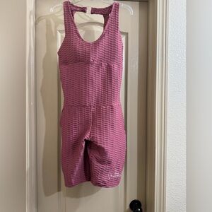 NWOT Pink Sleeveless Athletic Romper